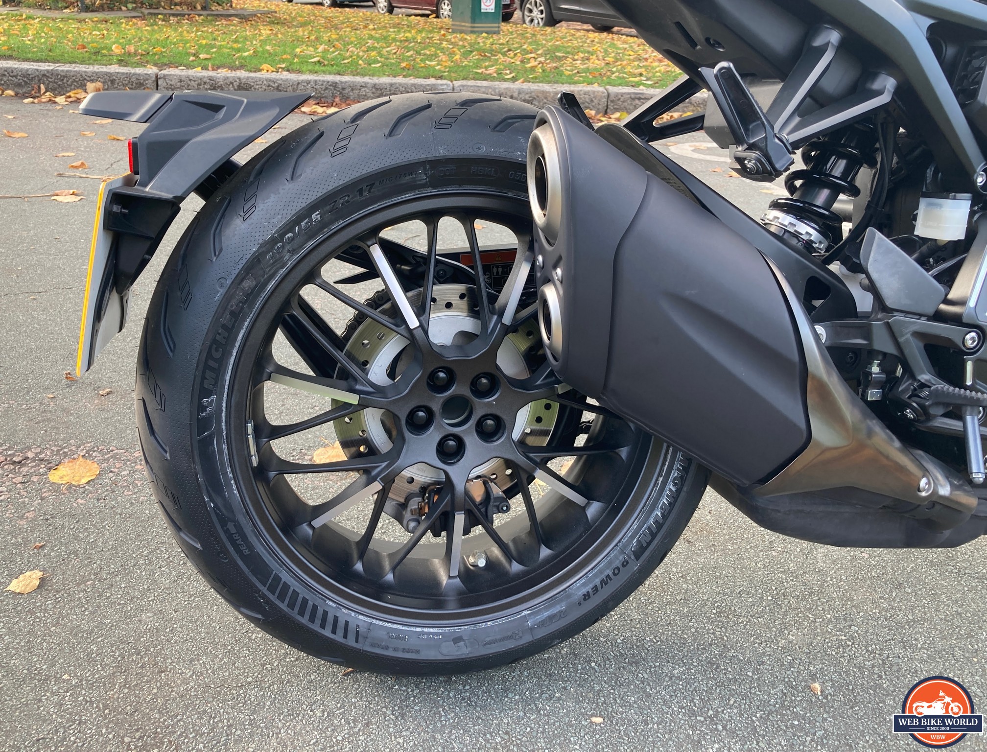 2022 CB1000R Black Edition Rear Wheel and Exhaust