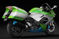 Kawasaki HySE hydrogen motorcycle concept illustration