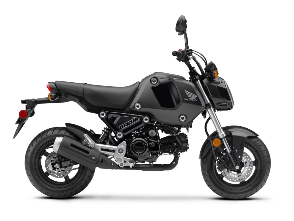 Right side view of the small 2023 Honda Grom