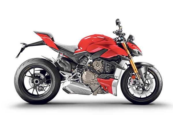 Ducati Streetfighter V4 side profile studio shot